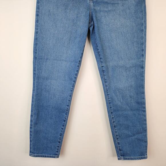 J. Brand Mid Rise Crop Skinny Jeans Women's 30 Eco Wash Denim NWT - Picture 4 of 12